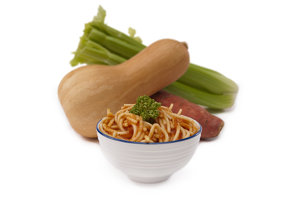 Spaghetti with secret vegetable sauce